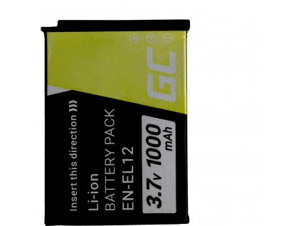 bateria green cell en el12 do nikon coolpix aw100 aw110 aw120 s9500 s9300 s9200 s9100 s8200 s8100 s6300 37v 1000mah