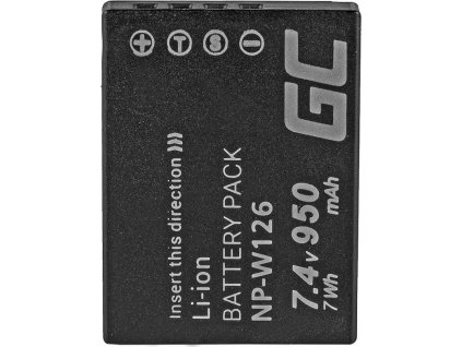 green cell battery np w126 fujifilm finepix hs30exr hs33exr hs50exr x a1 x a3 x e1 x e2 x m1 x t1 x t2 74v 950mah