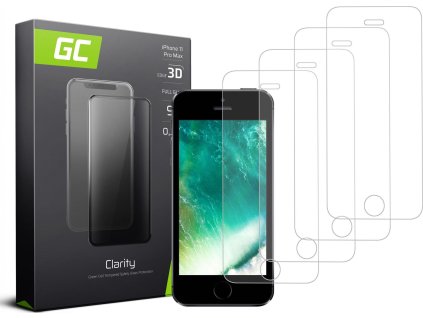 4x screen protector gc clarity for apple iphone 5 5s 5c se