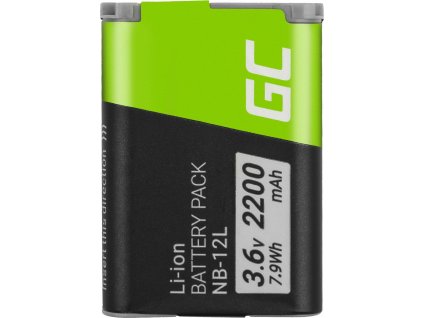 battery green cell nb 12l nb12l for cameras canon powershot g1 x mark ii n100 legria mini x 36v 2200mah