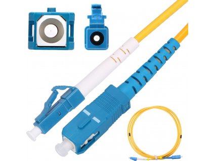 Patchcord | LC/UPC-SC/UPC | Single Mode, Simplex, G652D, 3mm, 3m, Extralink.