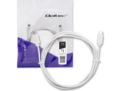 Kábel USB-C 2.0 | USB-C 2.0 | 1,4 m | biely