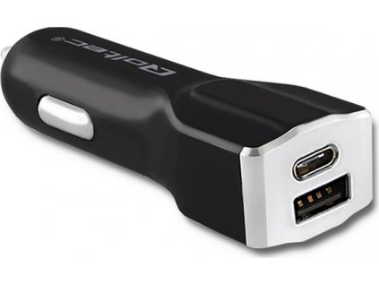 Smart nabíjačka do auta 12-24V | 27W | 5V | 3A | USB 2.0 + USB-C