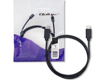 Kábel USB-C 2.0 | USB-C 2.0 | 1.4m | čierny