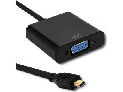 Adaptér Micro HDMI D | VGA | +3.5mm Audio | 0.2m