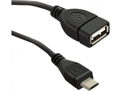 Kábel USB-A OTG 2.0 | Micro USB-B | 0.2m