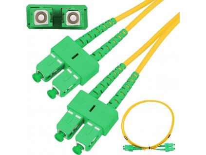 Patchcord | SC/APC-SC/APC | Single Mode, Duplex, G657A, 3mm, 2m, Extralink