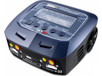 Nabíjačka SkyRC D100 V2 na nabíjanie LiPo, LiFe, LiIon, NiMH, NiCd, Pb batérií