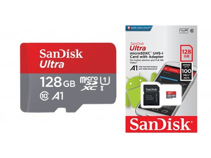 Sandisk Ultra A1 Micro SD Card 128GB With Adapter