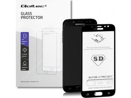 Qoltec Tvrdené ochranné sklo PREMIUM  Nokia 3 | 3D | čierne