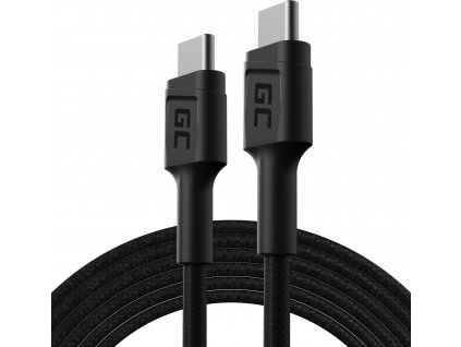 Kábel PowerStream USB-C - USB-C 200cm s Power Delivery (60W), 480 Mbps, Rýchle nabíjanie, QC 3.0
