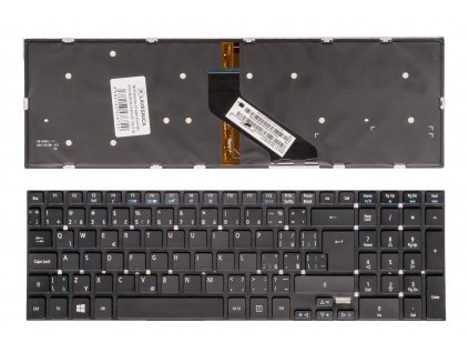 SK CZ klávesnica Acer Aspire E5 511G E5 571G 5342 5755G V3 531 LED