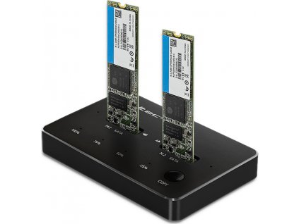 Dokovacia stanica pre 2x SSD M.2 SATA disky | NGFF | USB typ C