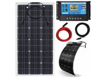 Fotovoltaický solárny panel Flexible 200W FLEX Mono + regulátor 30A