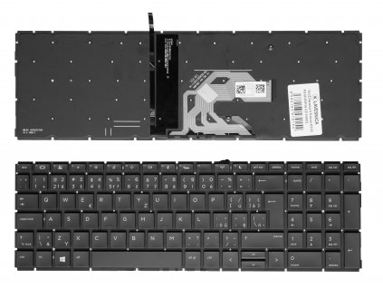 SK CZ klávesnica HP Probook 450 G6 455 G6 455R G6 LED