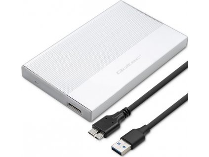 Hliníkové puzdro  | 2,5" SSD HDD šachta | SATA | USB 3.0 | Super rýchlosť 5 Gb/s | 2 TB | Strieborná