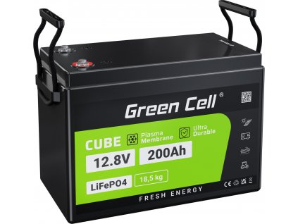 green cell akumulator lifepo4 200ah 128v 2560wh litowo zelazowo fosforanowy do kampera paneli solarnych foodtrucka off grid