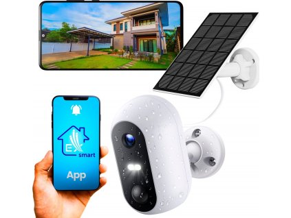 Vonkajšia kamera so solárnym panelom | bezdrôtová | Full HD 1080p | Wi-Fi | 5200mAh batéria | IP54 | Smart Life SolarEye