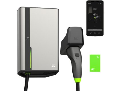 Wallbox HabuDen 22kW | 32A | 5 m kábel typu 2 | Smart EV nabíjacia stanica s GC App | Bluetooth | WiFi | NFC