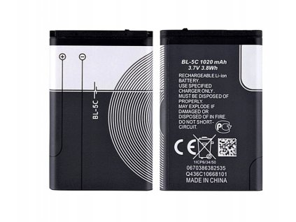 Bateria BL 5C do Nokia 1100 2730c 3110 6230 C2 E50 Kod producenta Nokia BL 5C
