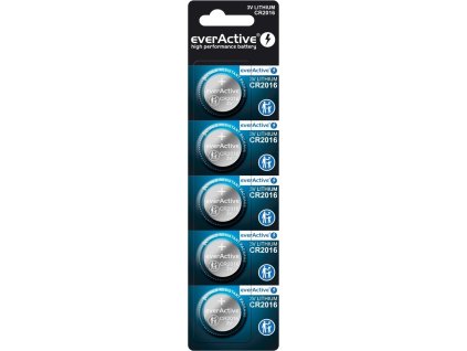 5 x bateria litowa mini everactive cr2016 2