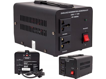 Konvertor napätia 230V ↔ 110V 1000W | Trafo USA ↔ EU | Volt Polska