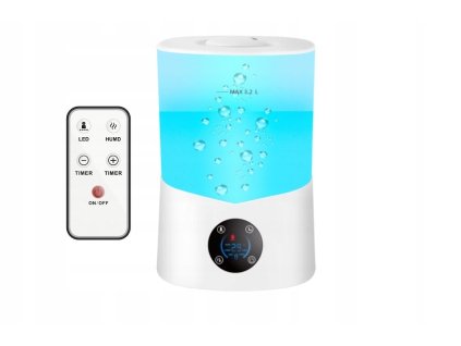 VOLT Parný zvlhčovač vzduchu Breeze Comfort 3,2L | Diaľkové ovládanie, aromaterapia, 40 m²