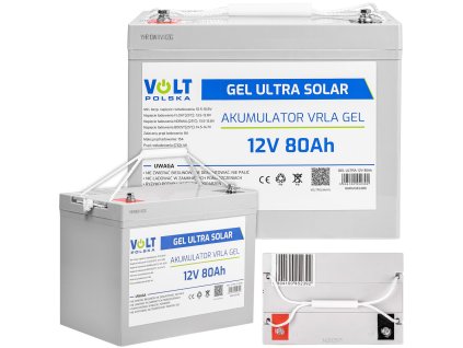 80 Ah gélová batéria 12V pre fotovolticke zariadenia. Životnosť viac ako 12 rokov