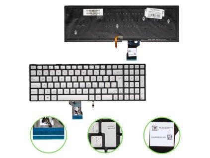 SK/CZ Klávesnica Asus ZenBook Pro UX501, UX52V, N501J