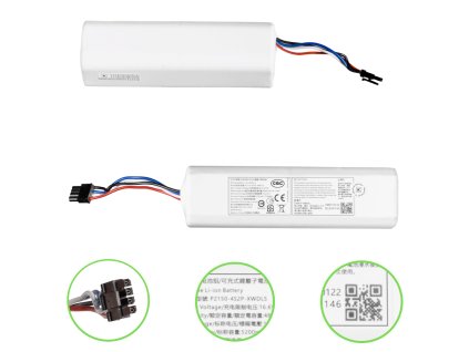 Originál batéria pre Xiaomi / Roborock / Dreame – 5200 mAh P2150-4S2P-XWDLS  Oficiálna náhrada pre vysávače Xiaomi, Roborock a Dreame