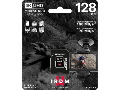 karta pamieci microsd microsdxc goodram 128gb irdm m3aa v30 u3 adapter sd 3