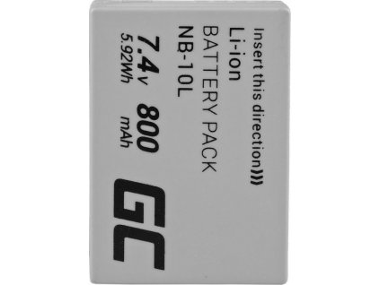 Batéria NB-10L do fotoaparátu Canon PowerShot G15, G16, G1X, G3X, SX40 HS, SX40HS, SX50 HS, SX60 HS 7.4V 800mAh