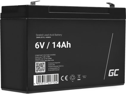 akumulator agm green cell 6v 14ah