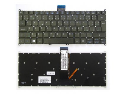 SK/CZ klávesnica Acer Aspire V5-122P V5-132 V5-132P R3-131T podsvietená