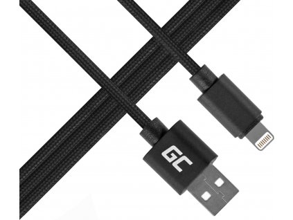 Kábel Green Cell Lightning-USB do Apple iPhone Nylon 1m