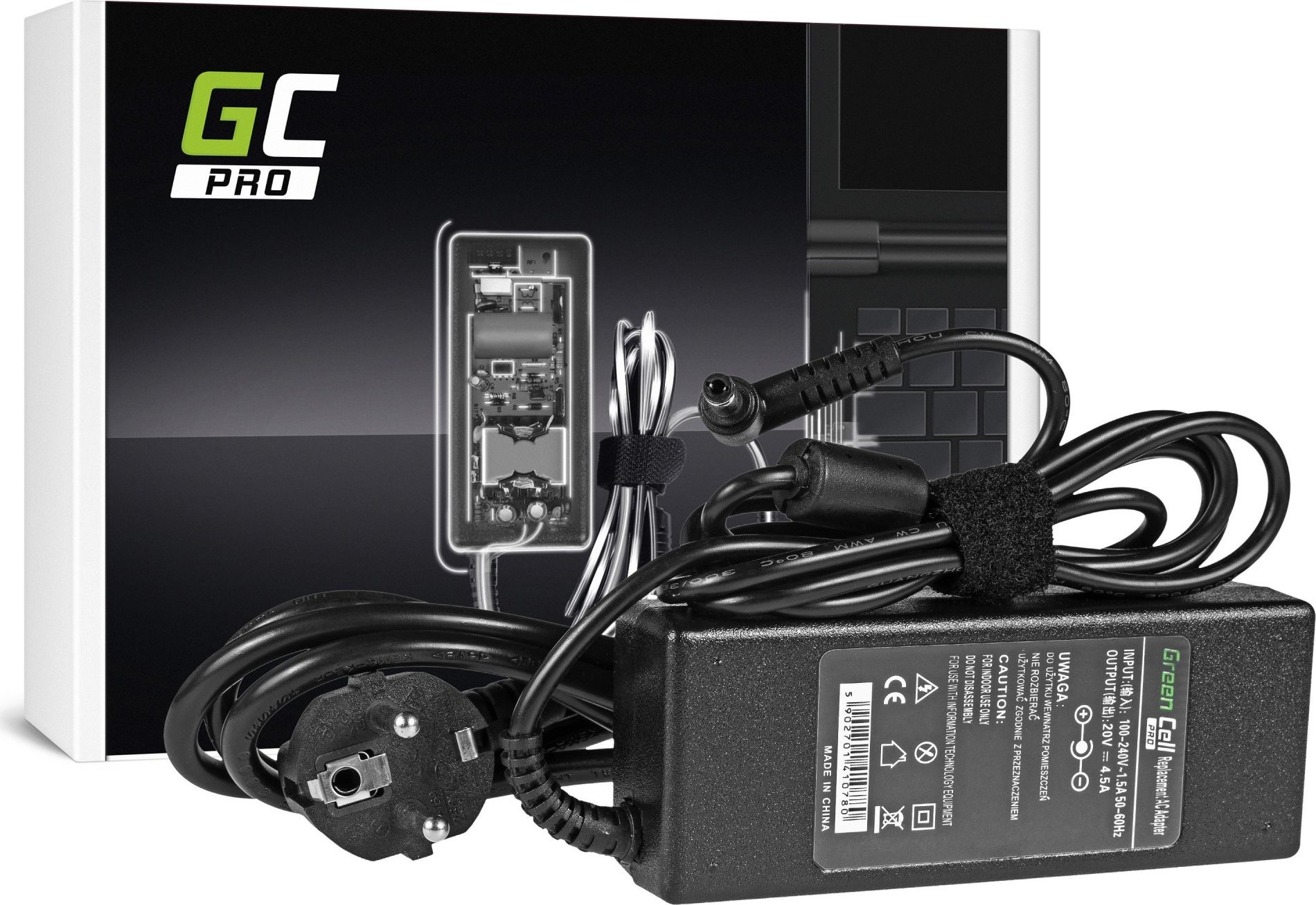 Nabíjačka do notebooku Lenovo G580, Lenovo G580 2189, Lenovo G580 2689, Lenovo G580A 20V 4.5A (5.5mm-2.5mm)