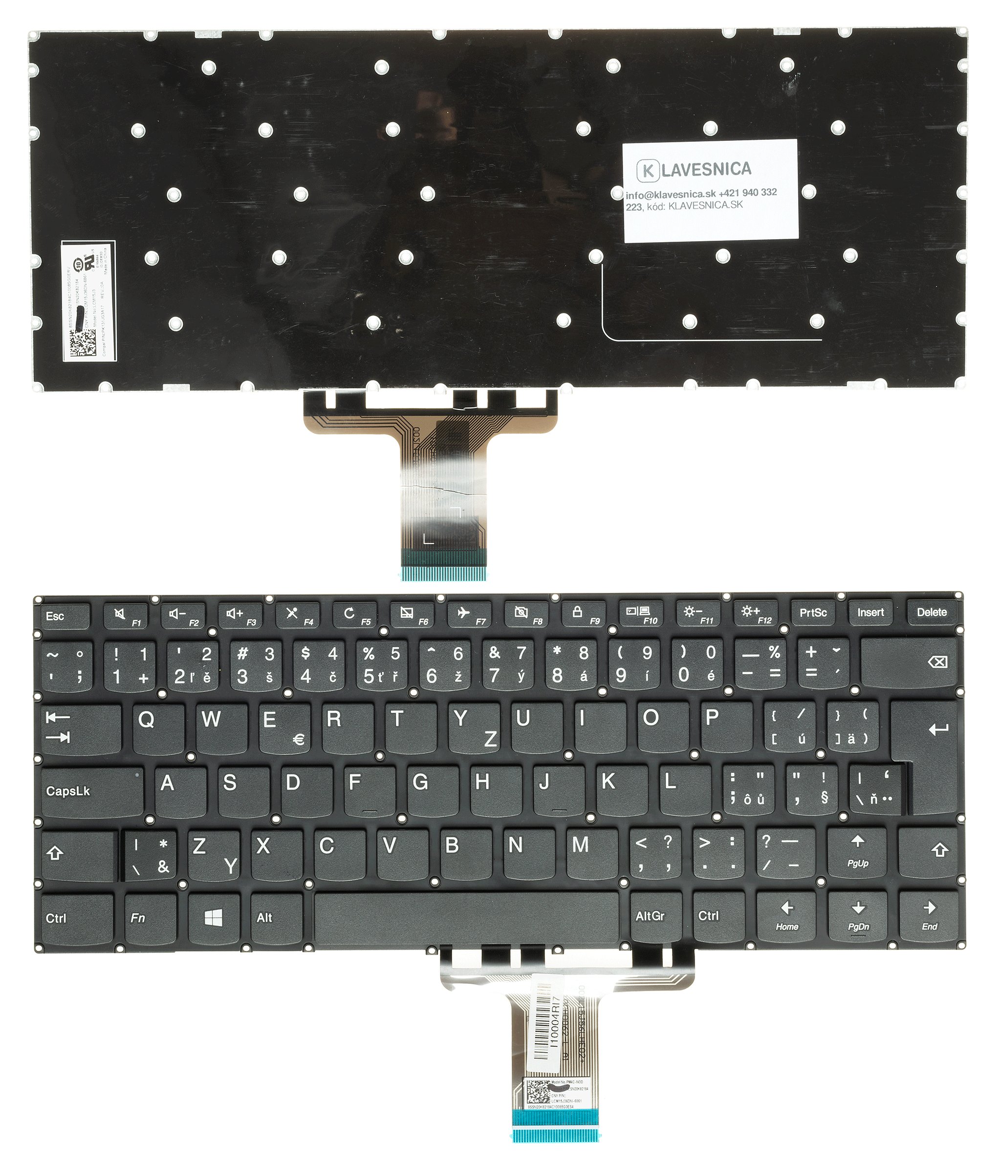Emeru SK/CZ klávesnica Lenovo IdeaPad 310S-14ISK 510S-14ISK