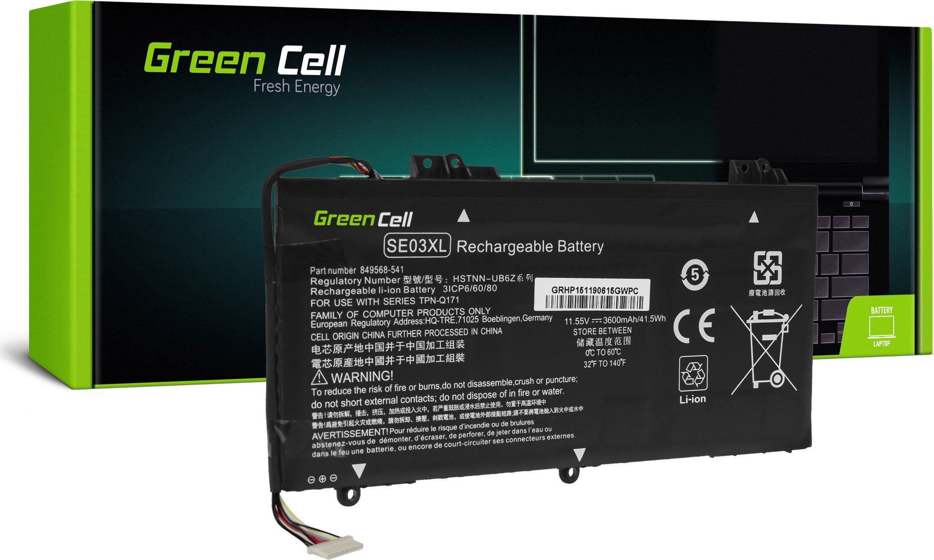Batéria do notebooku HP Pavilion 14-AL 14-AV SE03XL HSTNN-LB7G HSTNN-UB6Z