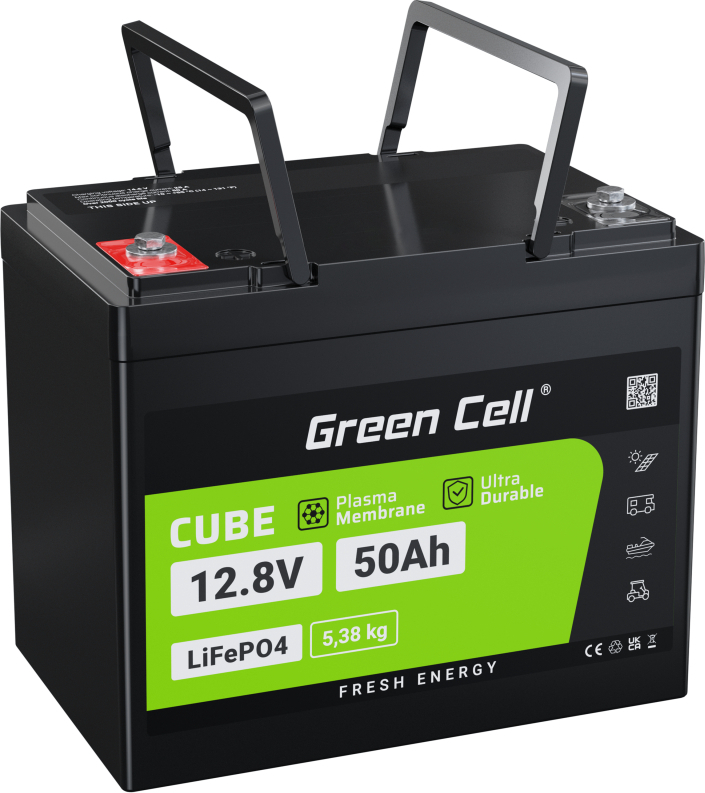 GREEN CELL Batéria LiFePO4 50Ah 12.8V 640Wh