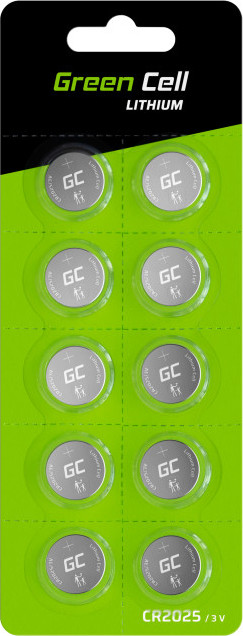 Blister 10 x Lítium batérie CR2025 3V 160mAh Button