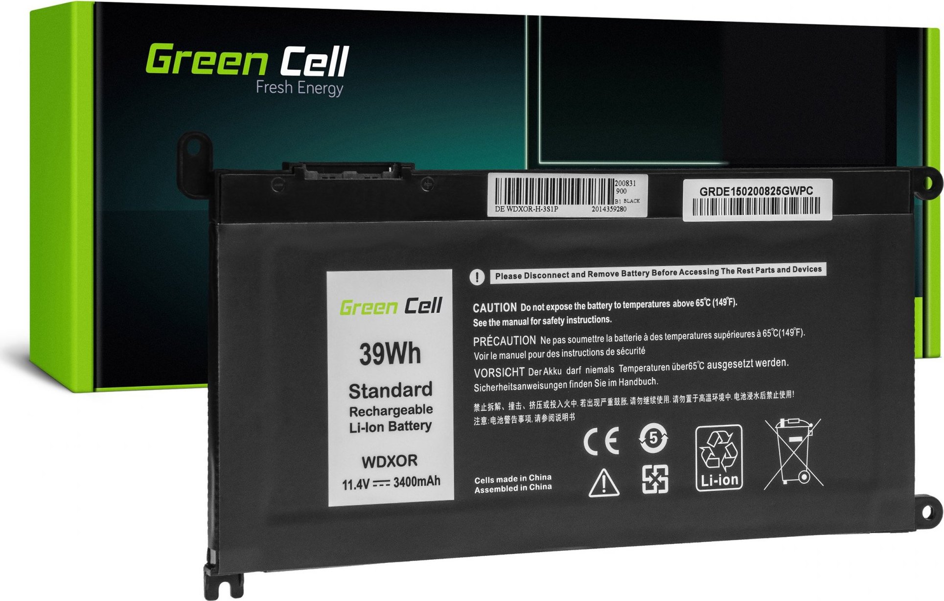 Batéria do notebooku Dell Inspiron 13 5368 5378 5379 14 5482 15 5565 5567 5568 5570 5578 5579 7560 7570 17 5770