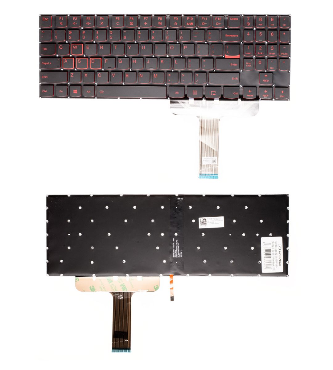 Klávesnica Lenovo Legion Y520-15IKB R720-15IKB  darček k produktu + SK polepy Farba: Čierna, Podsvietenie: Áno, Rozloženie znakov: Anglické US