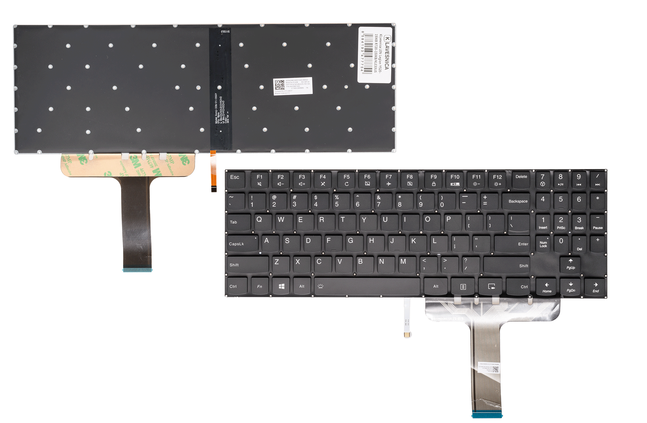 Klávesnica Lenovo Legion Y520-15IKB R720-15IKB  darček k produktu + SK polepy Podsvietenie: Áno, Rozloženie znakov: Anglické US