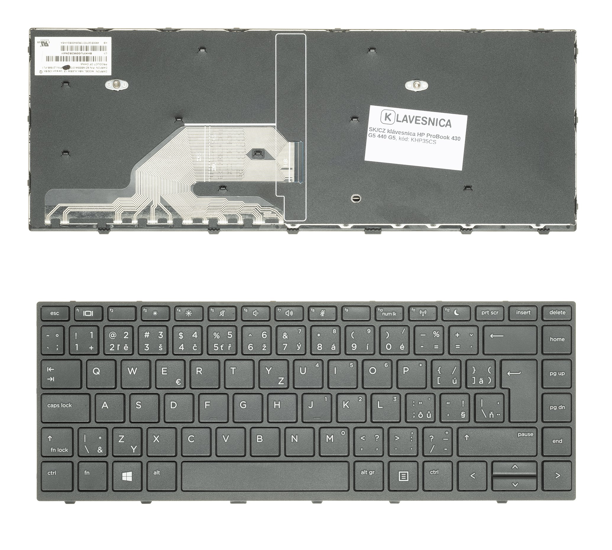 SK/CZ klávesnica HP ProBook 430 G5 440 G5