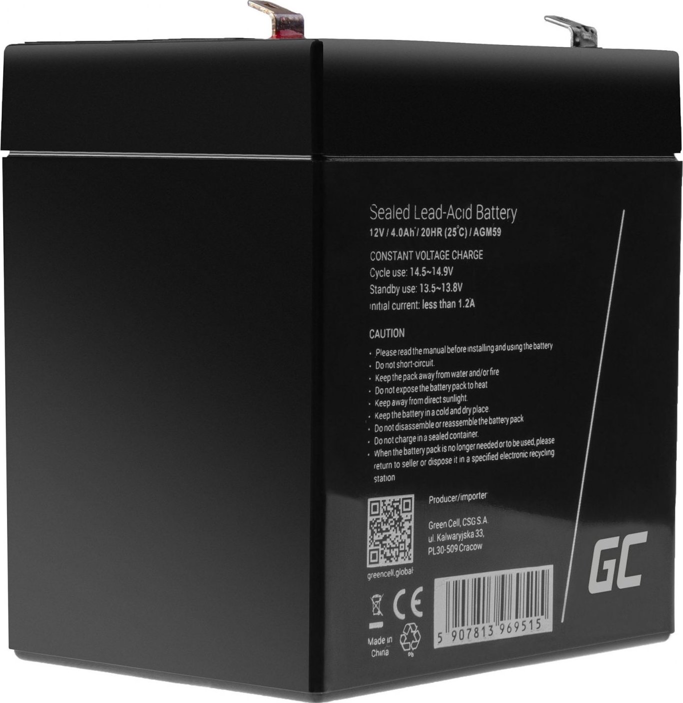 AGM batéria  12V 4.0Ah