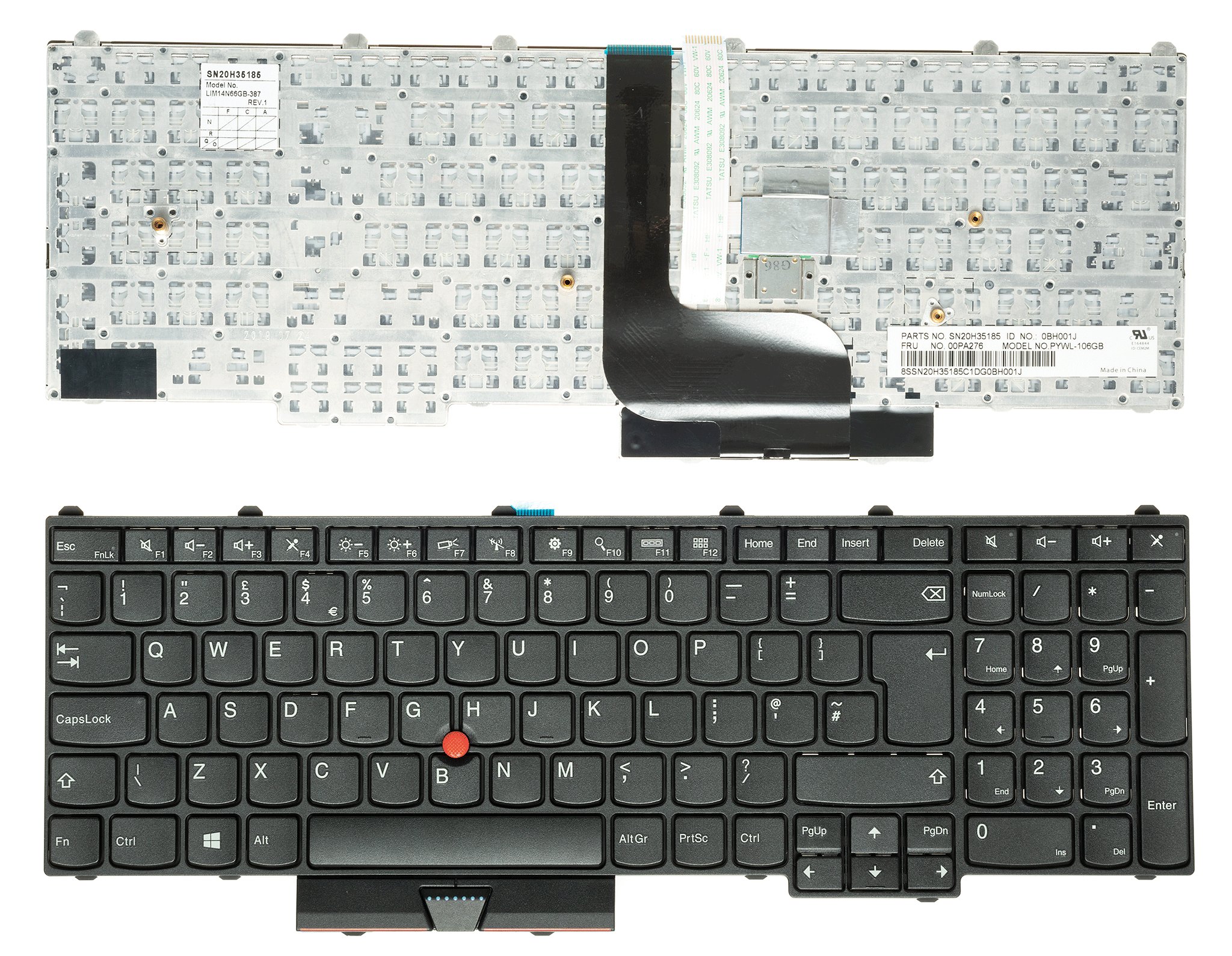 Klávesnica Lenovo P50 P70 20EQ 20EN 20ER sn20k85124  + darček k produktu + SK polepy