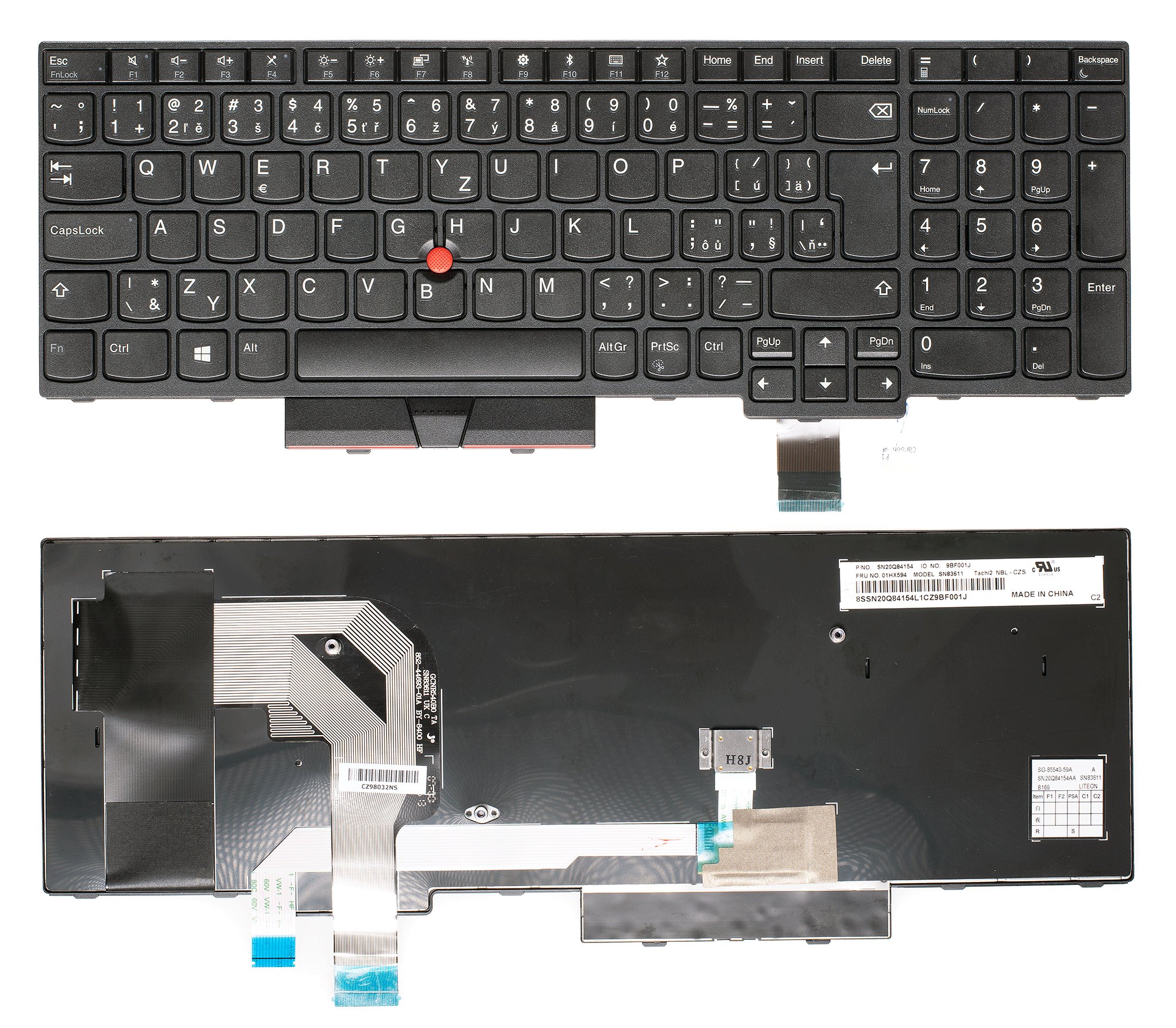 Emeru SK/CZ Klávesnica Lenovo ThinkPad T570 P51S