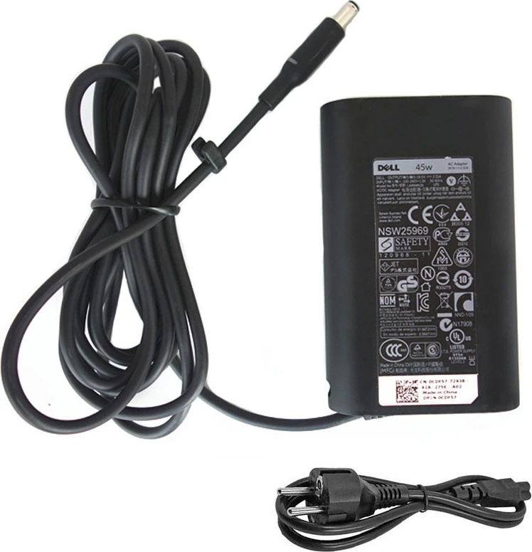 Originál Nabíjačka Dell Vostro 5471, XPS 11, XPS 12 MLK, XPS 13 2,31 A 19,5 V 45W  4.5x3.0mm  darček k produktu + Napájací kábel