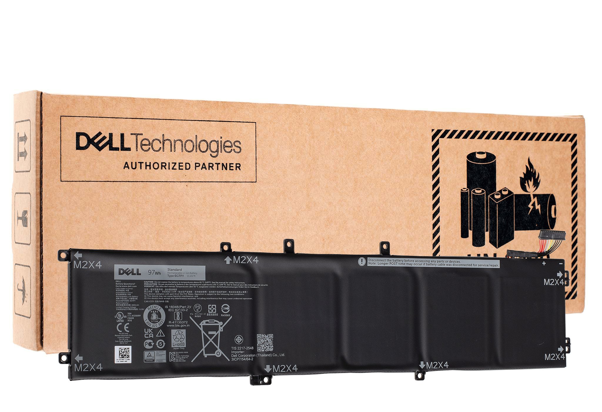 Originál Batéria 6GTPY 5XJ28 pre Dell XPS 15 7590 9560 9570, Dell Precision 15 5520 5530