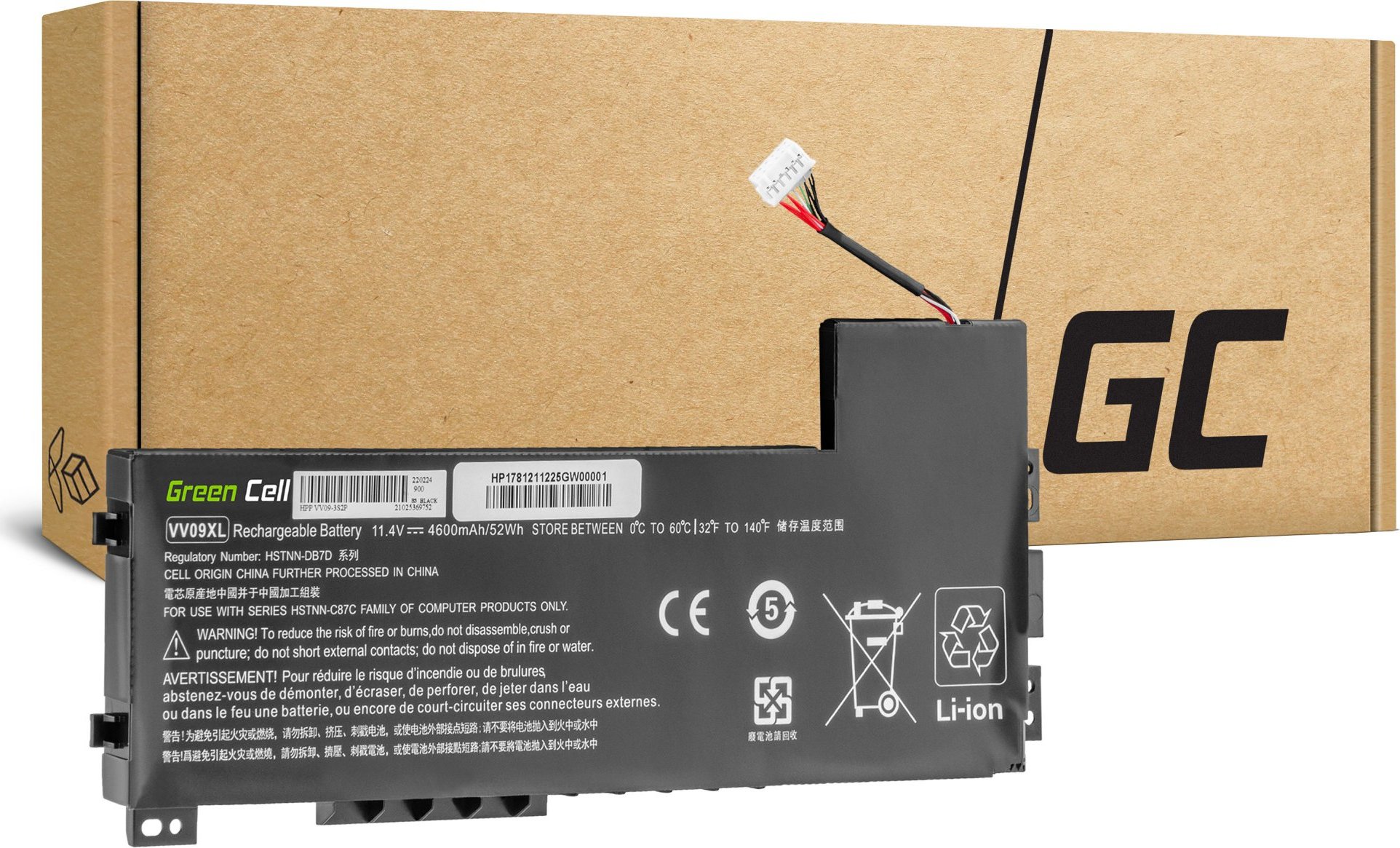 Batéria do notebooku VV09XL HSTNN-C87C HSTNN-DB7D 808452-001 pre HP ZBook 15 G3 15 G4